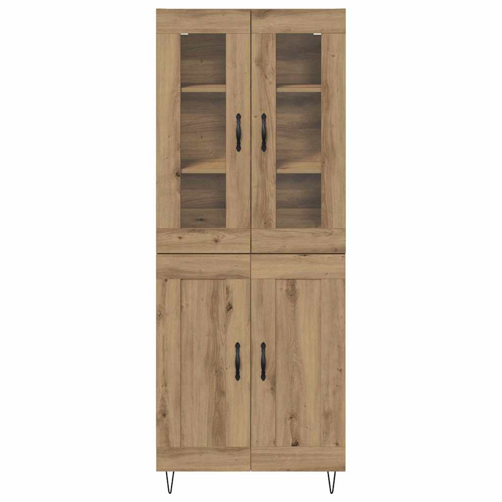 vidaXL Highboard Artisan Oak 69.5 x 34 x 90 cm Engineered Wood