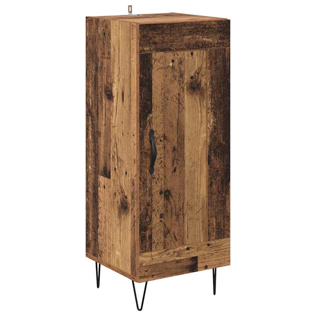 vidaXL Highboard Old Wood 34.5 x 34 x 90 cm Engineered Wood