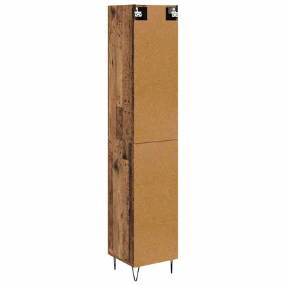 vidaXL Highboard Old Wood 34.5 x 34 x 90 cm Engineered Wood