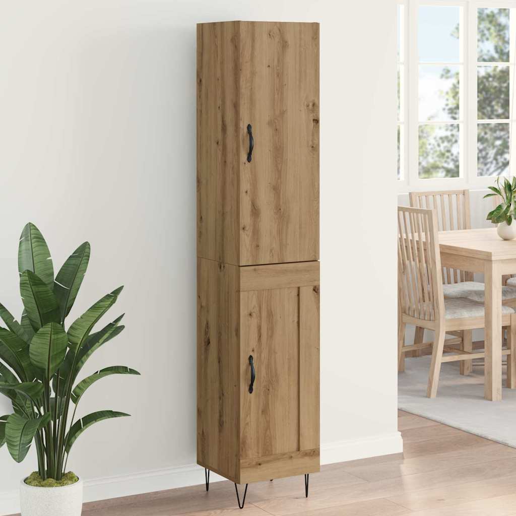 vidaXL Highboard Artisan Oak 34.5 x 34 x 90 cm Engineered Wood