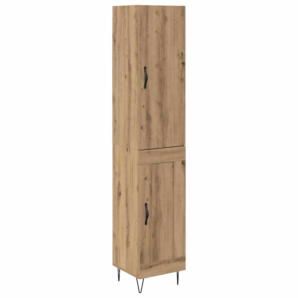 vidaXL Highboard Artisan Oak 34.5 x 34 x 90 cm Engineered Wood
