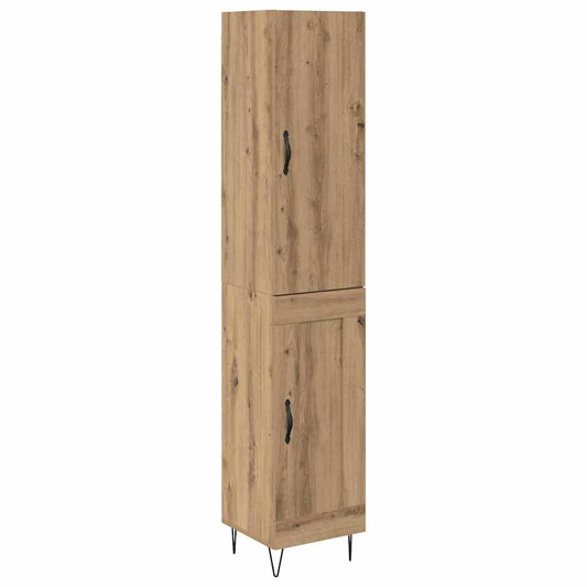 vidaXL Highboard Artisan Oak 34.5 x 34 x 90 cm Engineered Wood