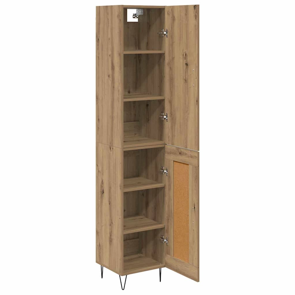 vidaXL Highboard Artisan Oak 34.5 x 34 x 90 cm Engineered Wood