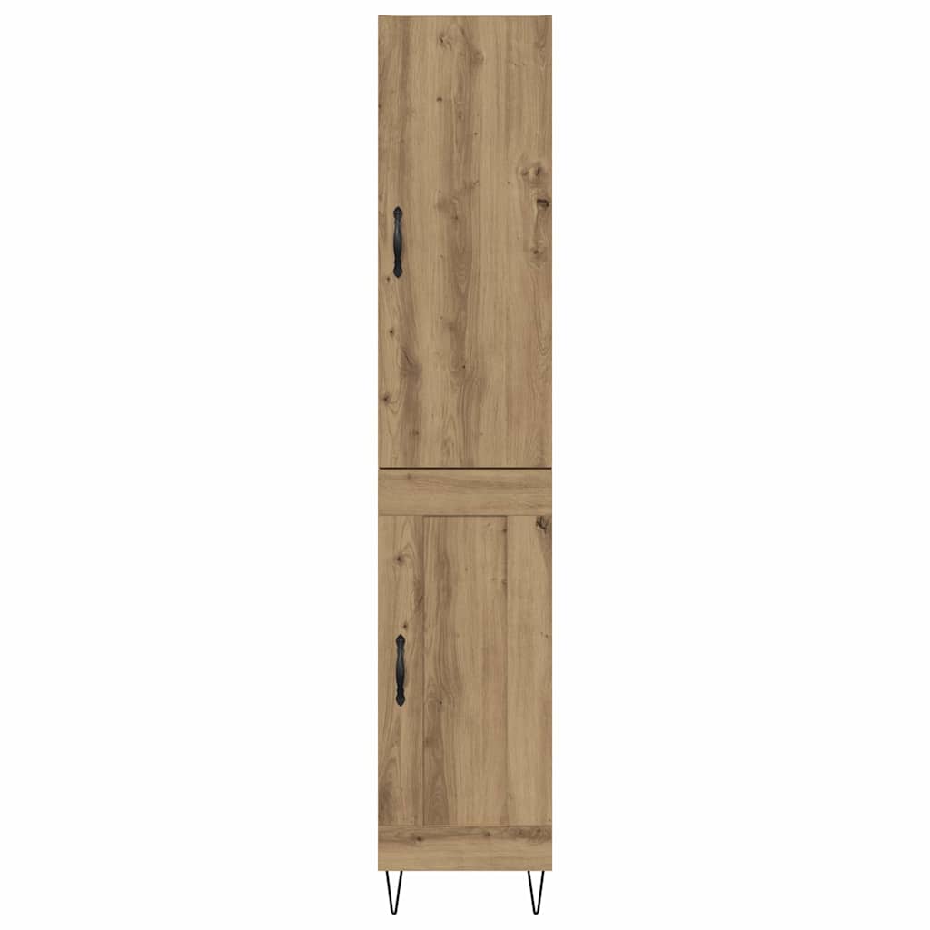 vidaXL Highboard Artisan Oak 34.5 x 34 x 90 cm Engineered Wood