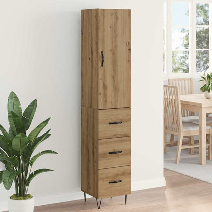 vidaXL Highboard Artisan Oak 34.5 x 34 x 90 cm Engineered Wood