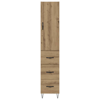 vidaXL Highboard Artisan Oak 34.5 x 34 x 90 cm Engineered Wood