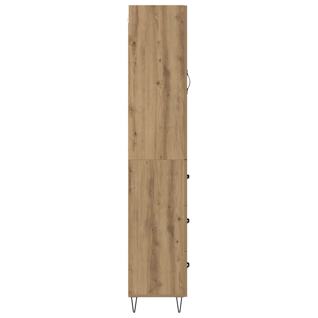 vidaXL Highboard Artisan Oak 34.5 x 34 x 90 cm Engineered Wood