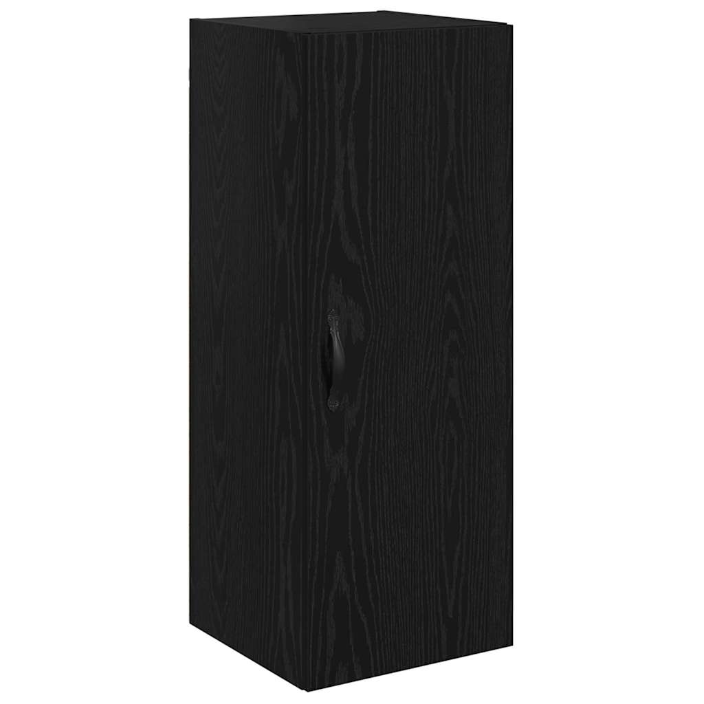 vidaXL Highboard Black Oak 34.5 x 34 x 90 cm Engineered Wood