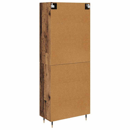 vidaXL Highboard Old Wood 69.5 x 34 x 90 cm Engineered Wood