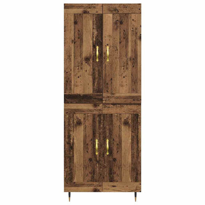 vidaXL Highboard Old Wood 69.5 x 34 x 90 cm Engineered Wood