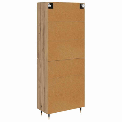 vidaXL Highboard Artisan Oak 69.5 x 34 x 90 cm Engineered Wood
