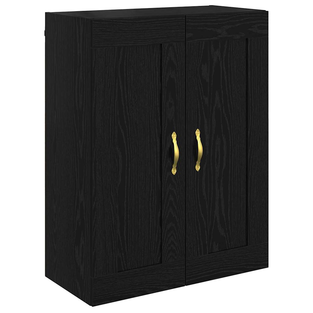 vidaXL Highboard Black Oak 69.5 x 34 x 90 cm Engineered Wood