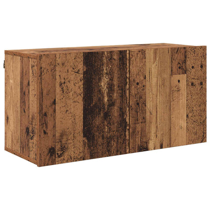 vidaXL TV Cabinet Wall-mounted 4 pcs Old Wood Engineered Wood