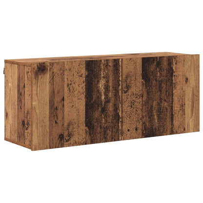 vidaXL TV Wall Unit Wall-mounted 5 pcs Old Wood Engineered Wood