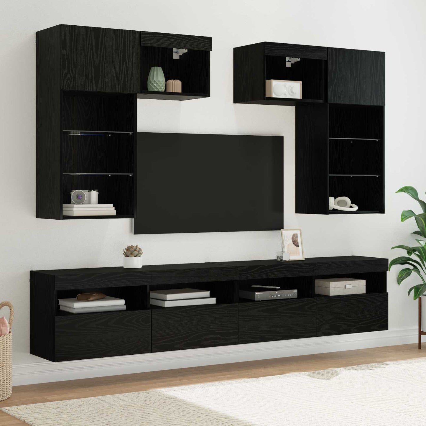 vidaXL TV Wall Units 6 pcs 100 x 30 x 40 cm Artisan Oak