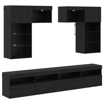 vidaXL TV Wall Units 6 pcs 100 x 30 x 40 cm Artisan Oak