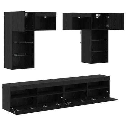 vidaXL TV Wall Units 6 pcs 100 x 30 x 40 cm Artisan Oak