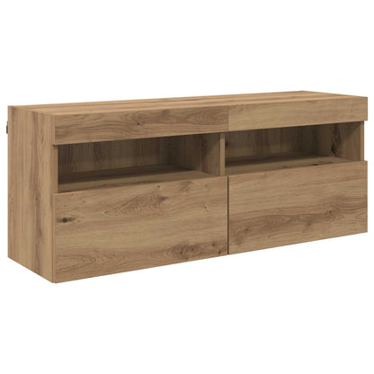 vidaXL TV Wall Cabinet Set 7 pcs Artisan Oak Engineered Wood
