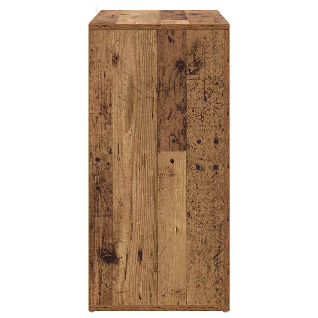vidaXL Sideboards with Drawer Corona 2 pcs Old Wood 59 x 39 x 80 cm