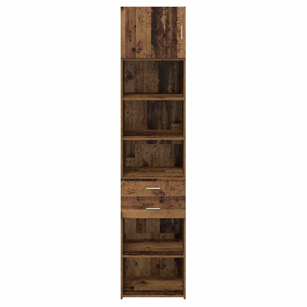 vidaXL Highboard Old Wood 50 x 42.5 x 225 cm Engineered Wood