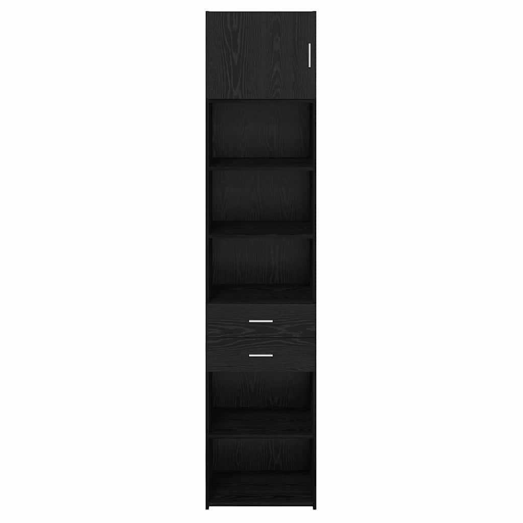 vidaXL Highboard Black Oak 50 x 42.5 x 225 cm Engineered Wood