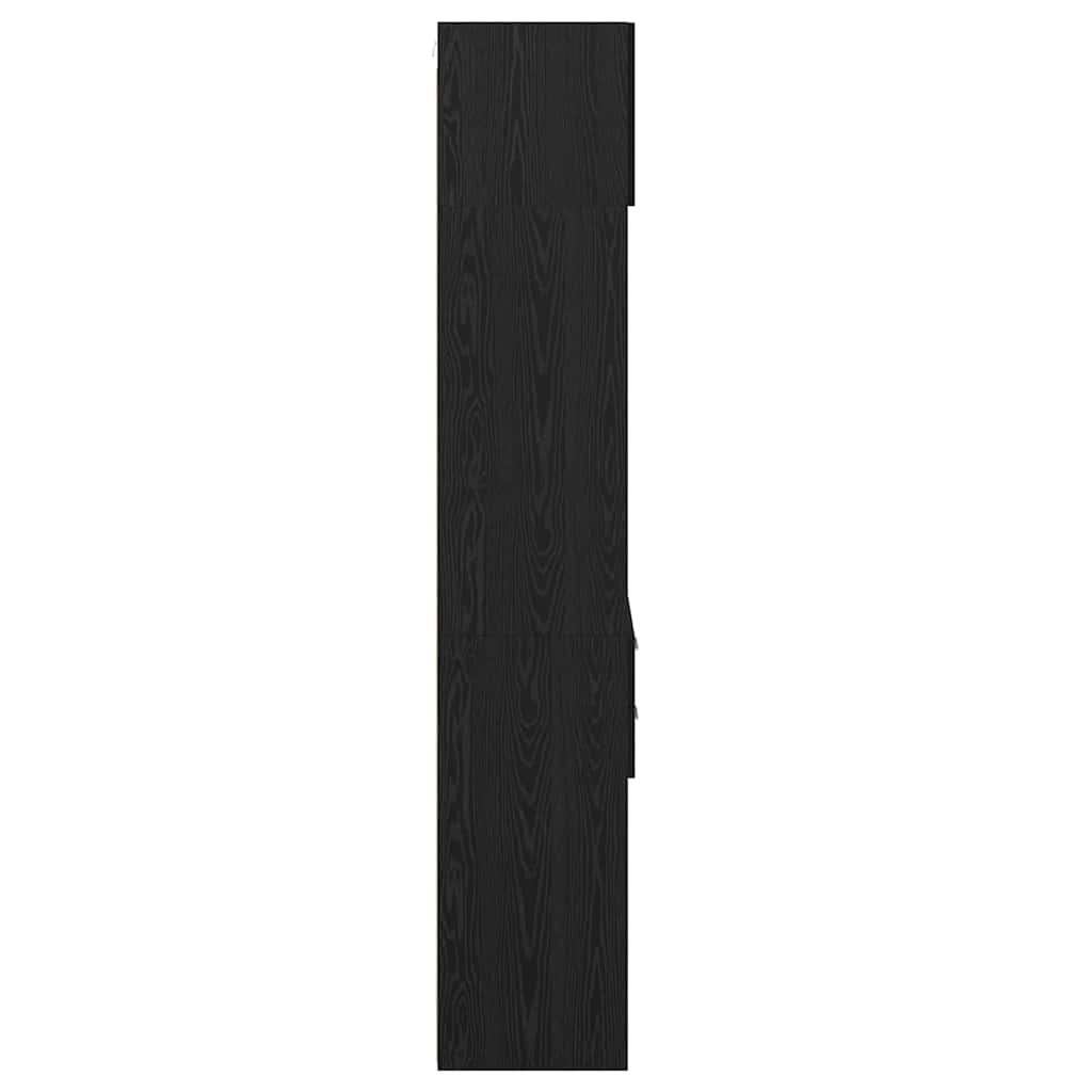 vidaXL Highboard Black Oak 50 x 42.5 x 225 cm Engineered Wood