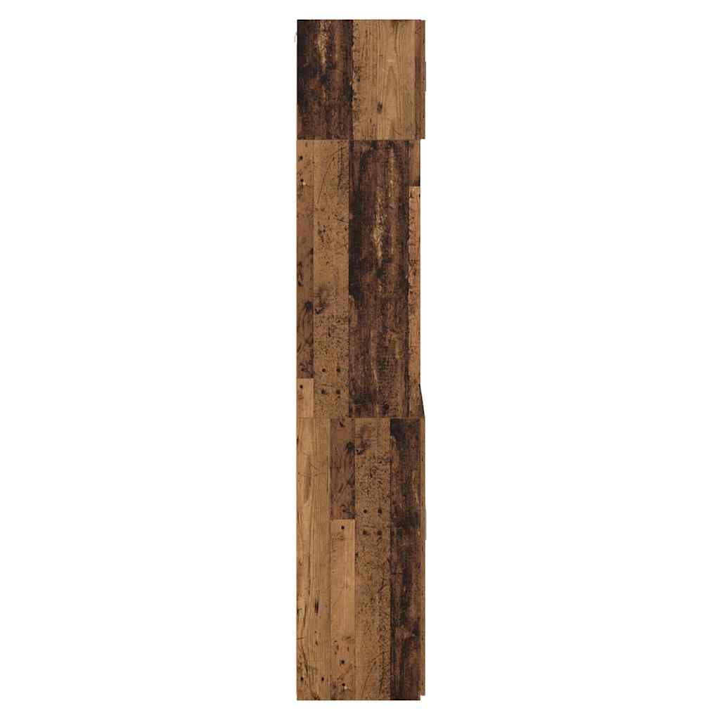 vidaXL Storage Cabinet Old Wood 80 x 42.5 x 225 cm Engineered Wood
