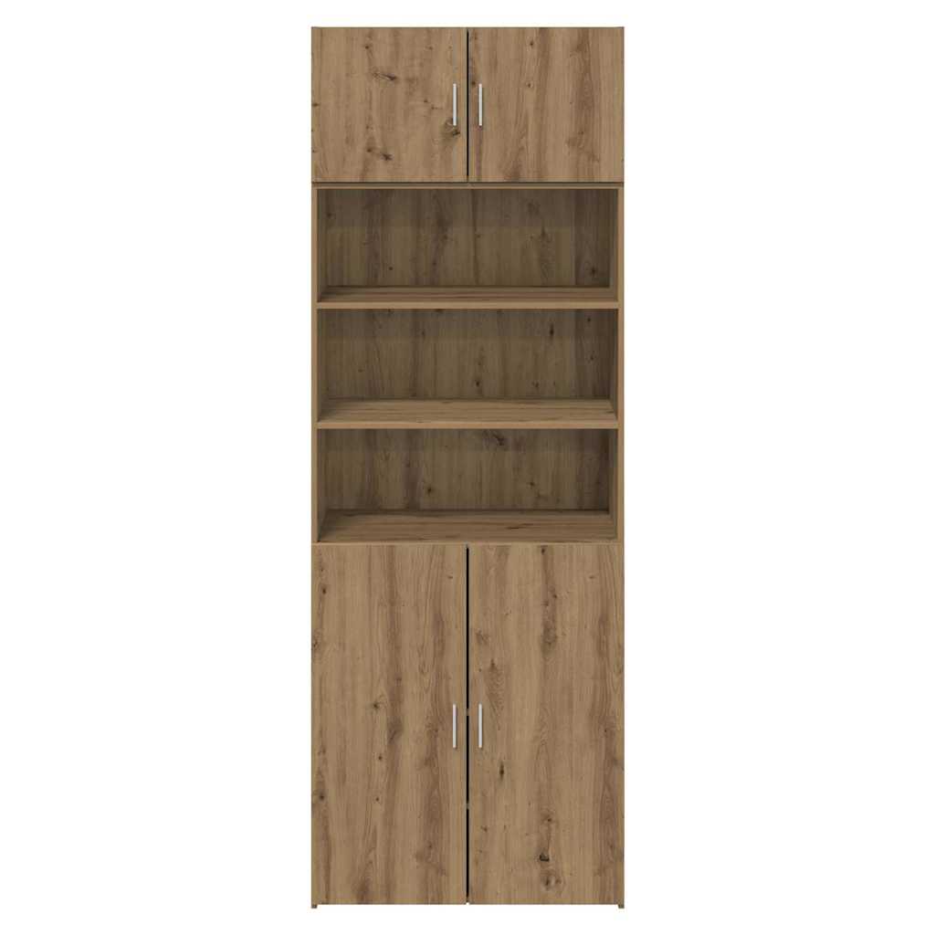 vidaXL Storage Cabinet Artisan Oak 80 x 42.5 x 225 cm Engineered Wood