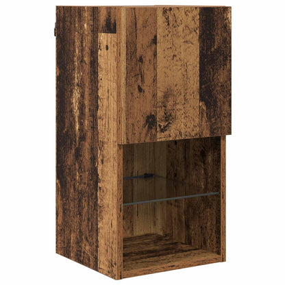 vidaXL TV Wall Cabinets Wall-mounted 4 pcs Old Wood Engineered Wood