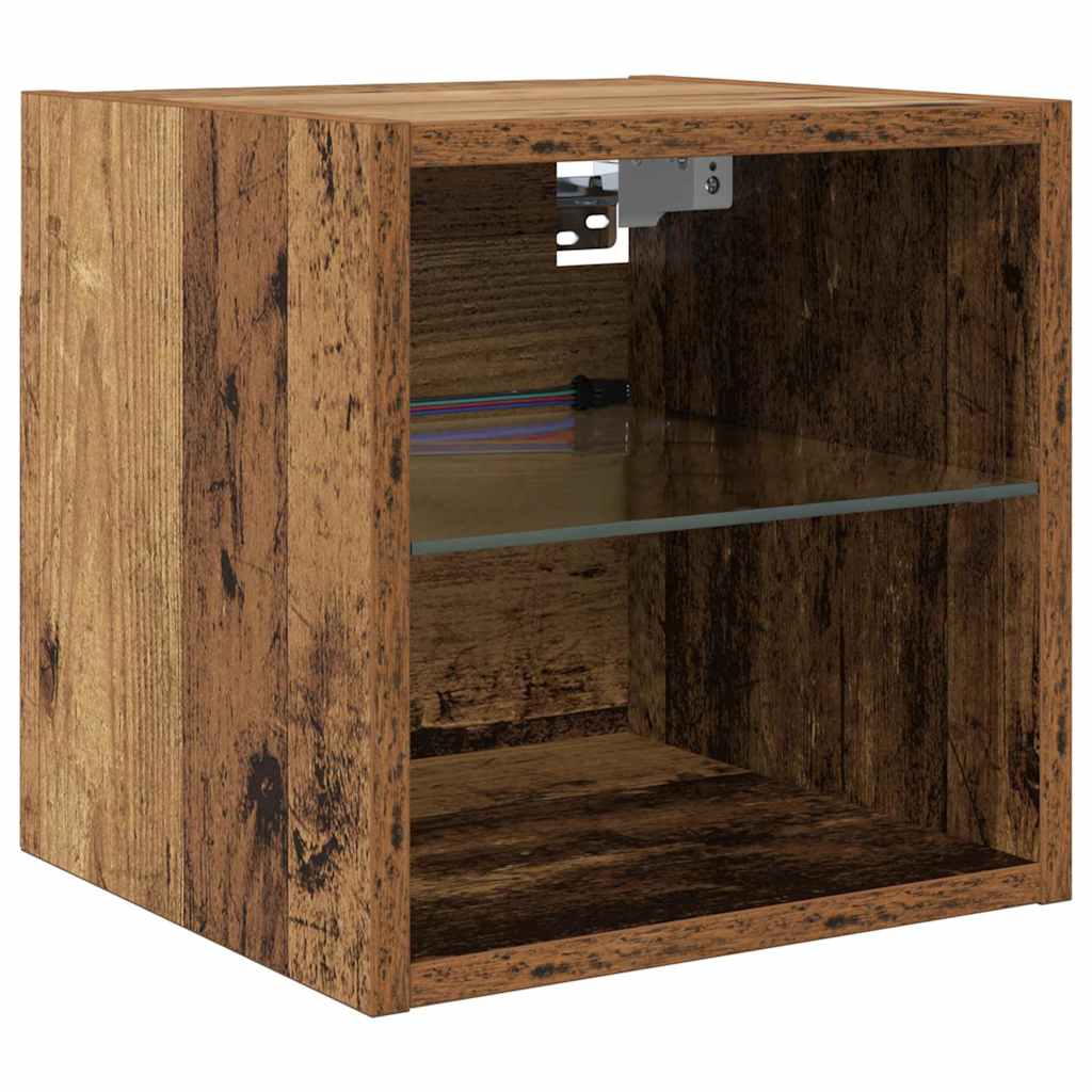 vidaXL TV Wall Units 8 pcs Old Wood Engineered Wood