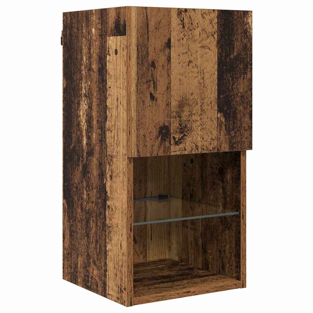 vidaXL TV Wall Units 8 pcs Old Wood Engineered Wood