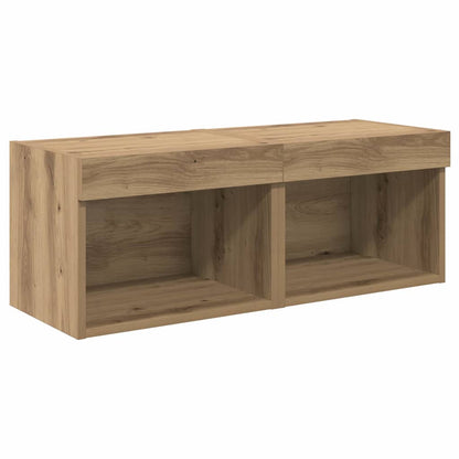 vidaXL TV Wall Units 8 pcs Artisan Oak Engineered Wood