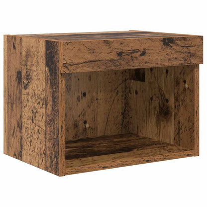 vidaXL TV Wall Units Wall-mounted 5 pcs Black Oak Engineered Wood