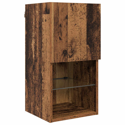vidaXL TV Wall Unit Wall-mounted 6 pcs Old Wood Engineered Wood