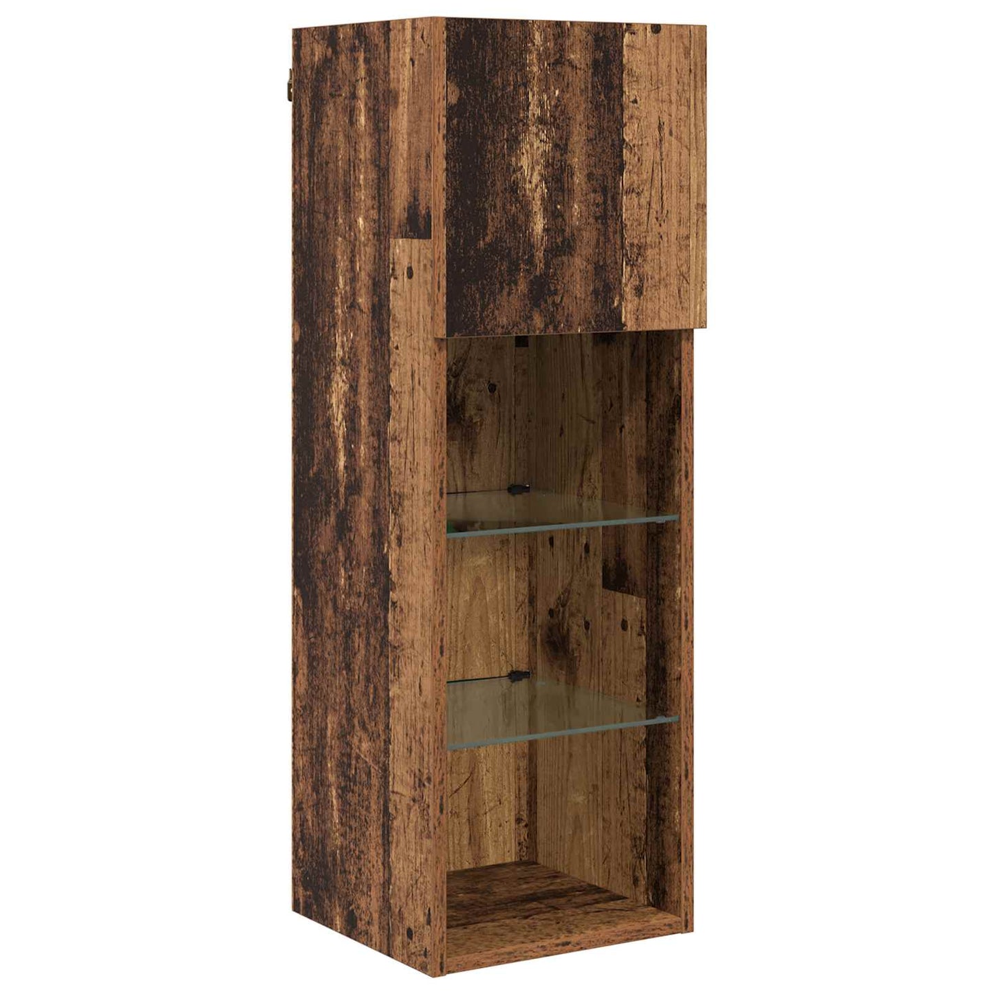 vidaXL TV Wall Unit Wall-mounted 6 pcs Old Wood Engineered Wood