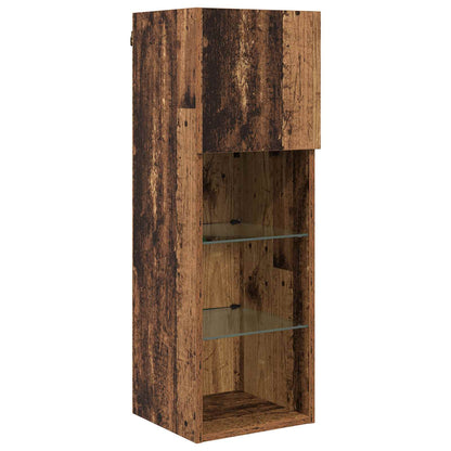 vidaXL TV Wall Unit Wall-mounted 6 pcs Old Wood Engineered Wood