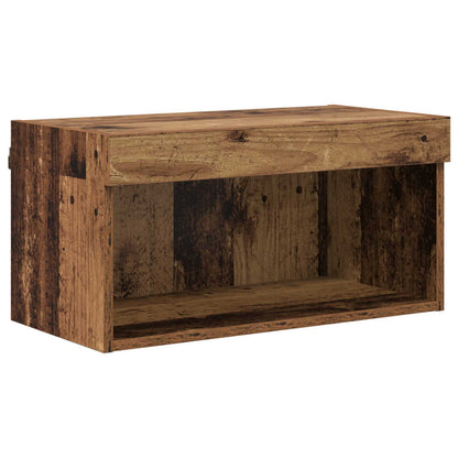 vidaXL TV Wall Unit Wall-mounted 6 pcs Old Wood Engineered Wood