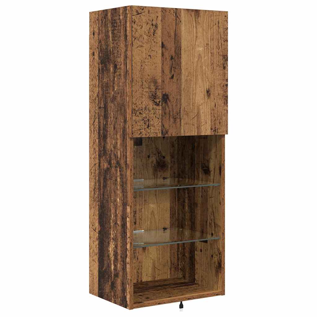 vidaXL TV Wall Units Wall-mounted 4 pcs Old Wood Engineered Wood