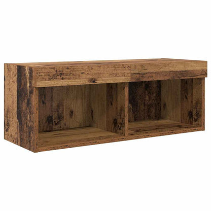 vidaXL TV Wall Units Wall-mounted 4 pcs Old Wood Engineered Wood