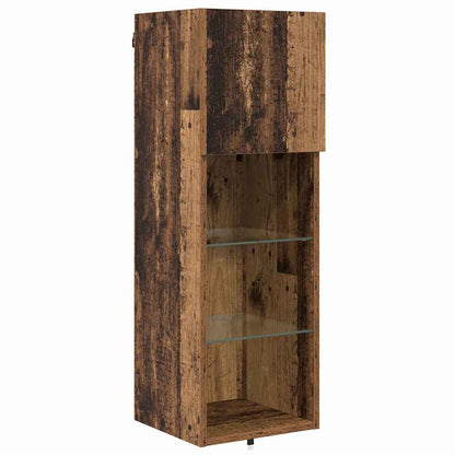 vidaXL TV Wall Units Wall-mounted 4 pcs Old Wood Engineered Wood