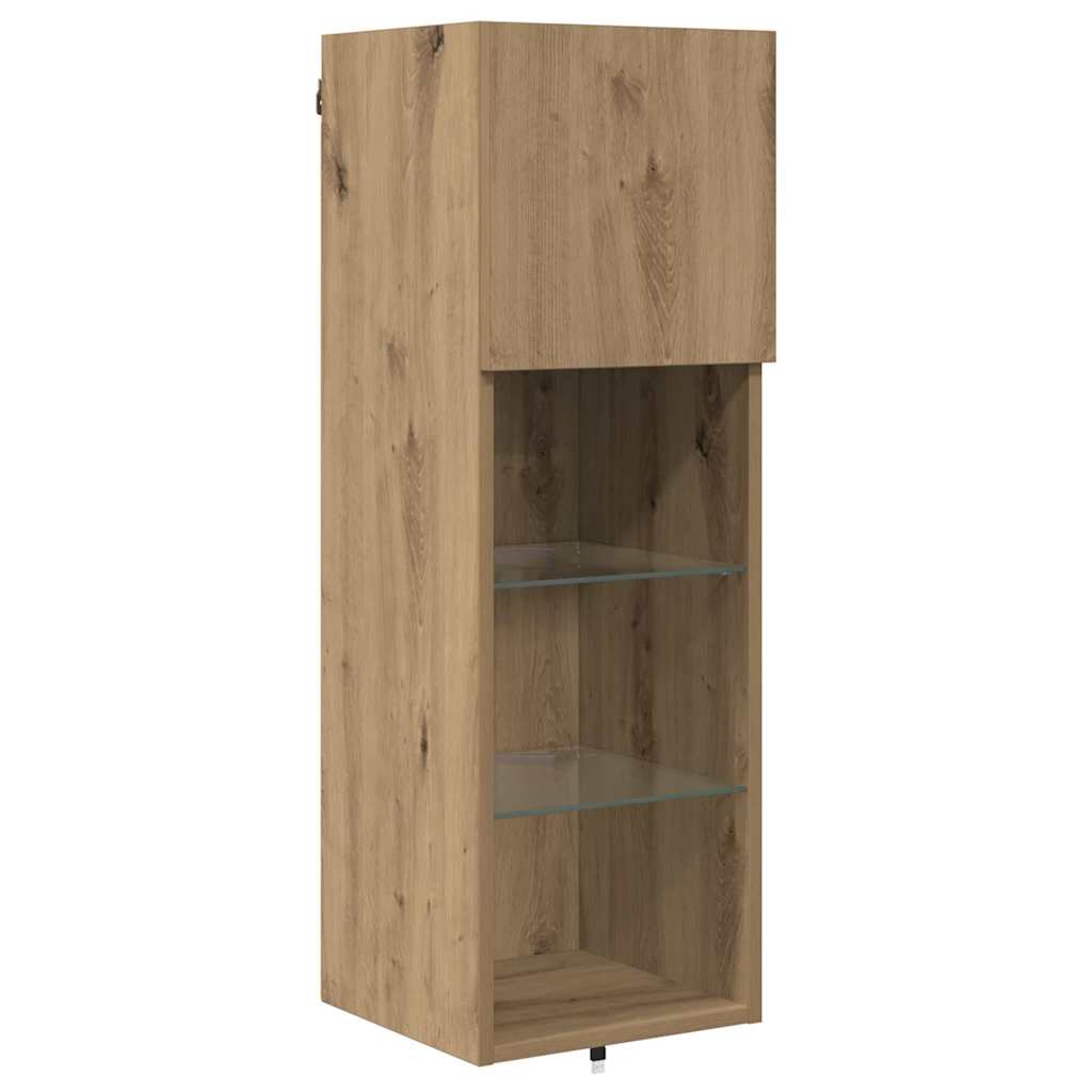vidaXL TV Wall Units 4 pcs Artisan Oak Engineered Wood