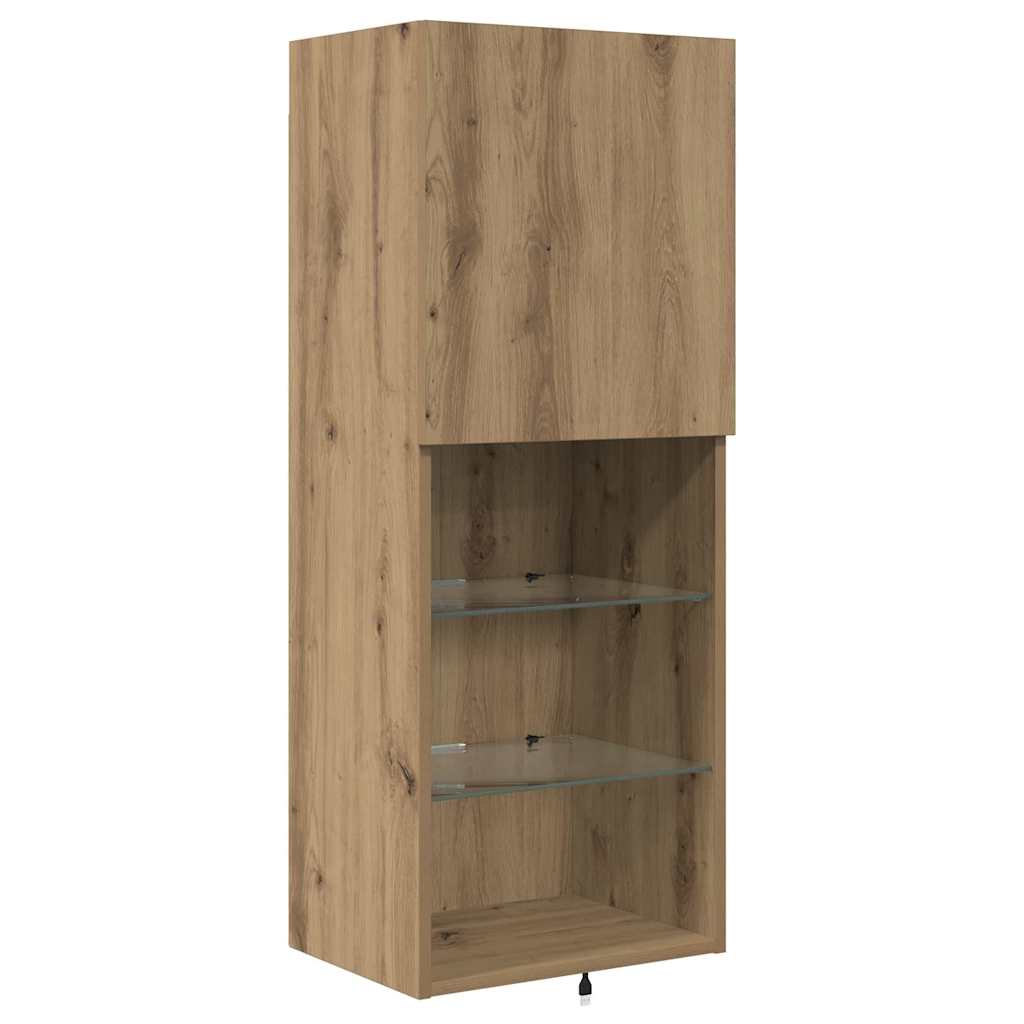 vidaXL TV Wall Units 4 pcs Artisan Oak Engineered Wood