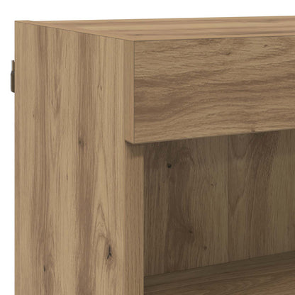 vidaXL TV Wall Units with LED 5 pcs Artisan Oak Engineered Wood