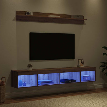 vidaXL TV Wall Cabinet Set 5 pcs Artisan Oak Engineered Wood