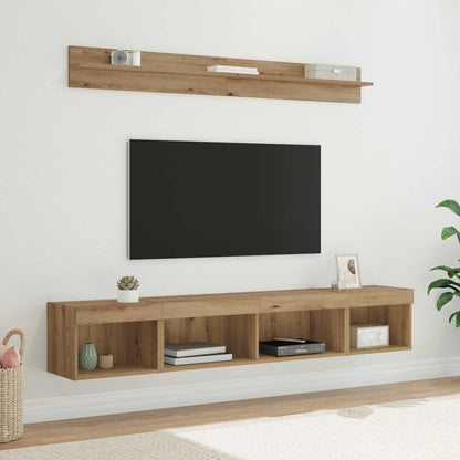 vidaXL TV Wall Cabinet Set 5 pcs Artisan Oak Engineered Wood