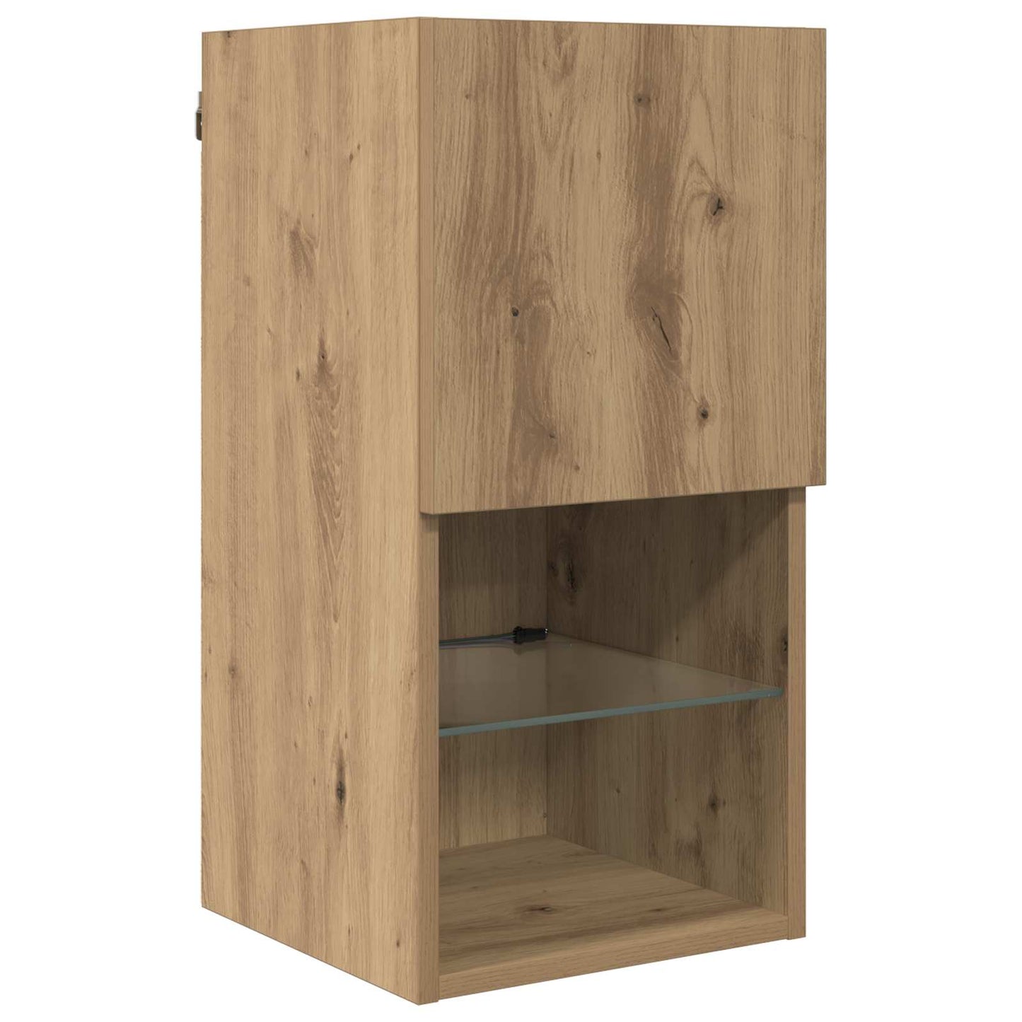 vidaXL TV Wall Units with LED 6 pcs Artisan Oak Engineered Wood