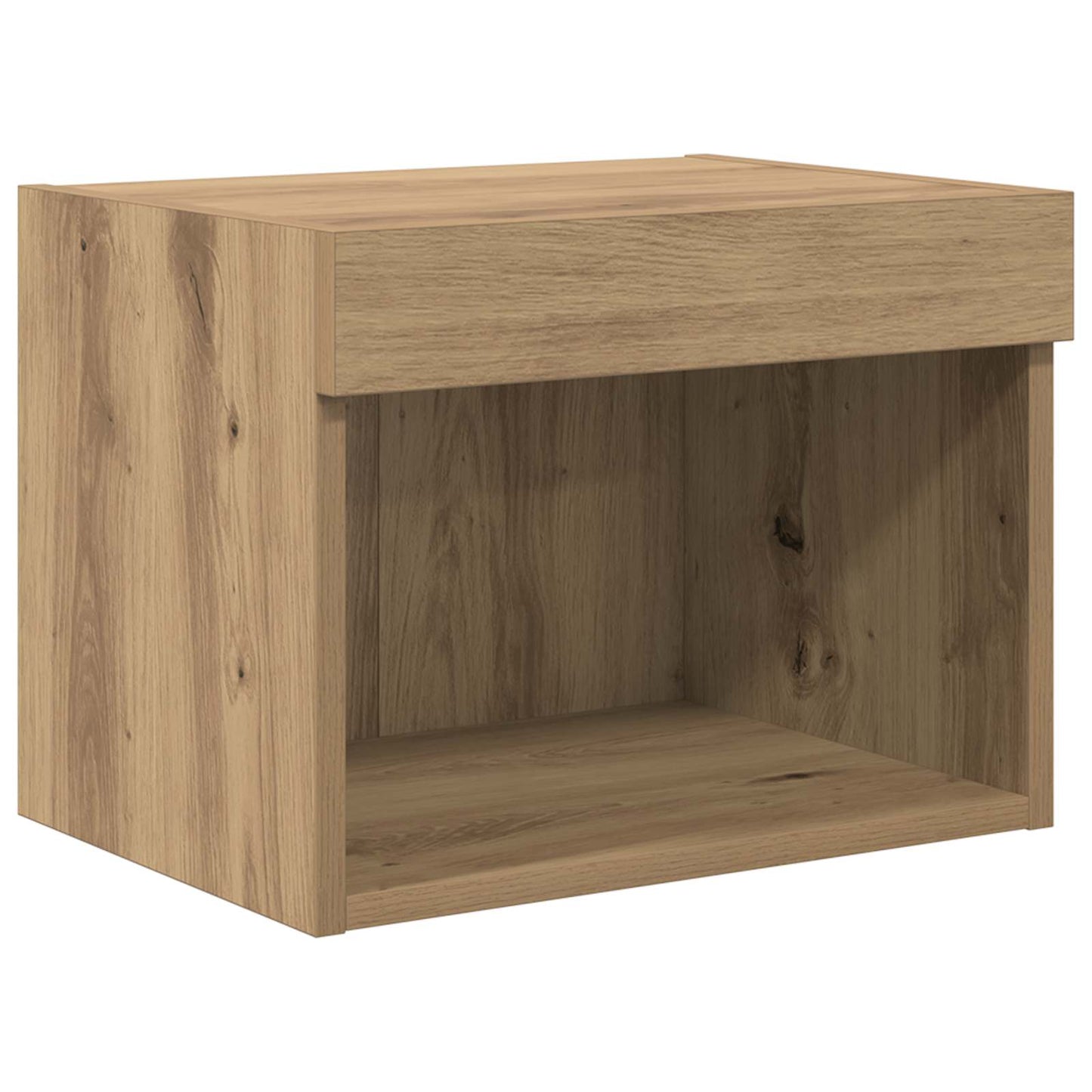 vidaXL TV Wall Units with LED 5 pcs Artisan Oak Engineered Wood