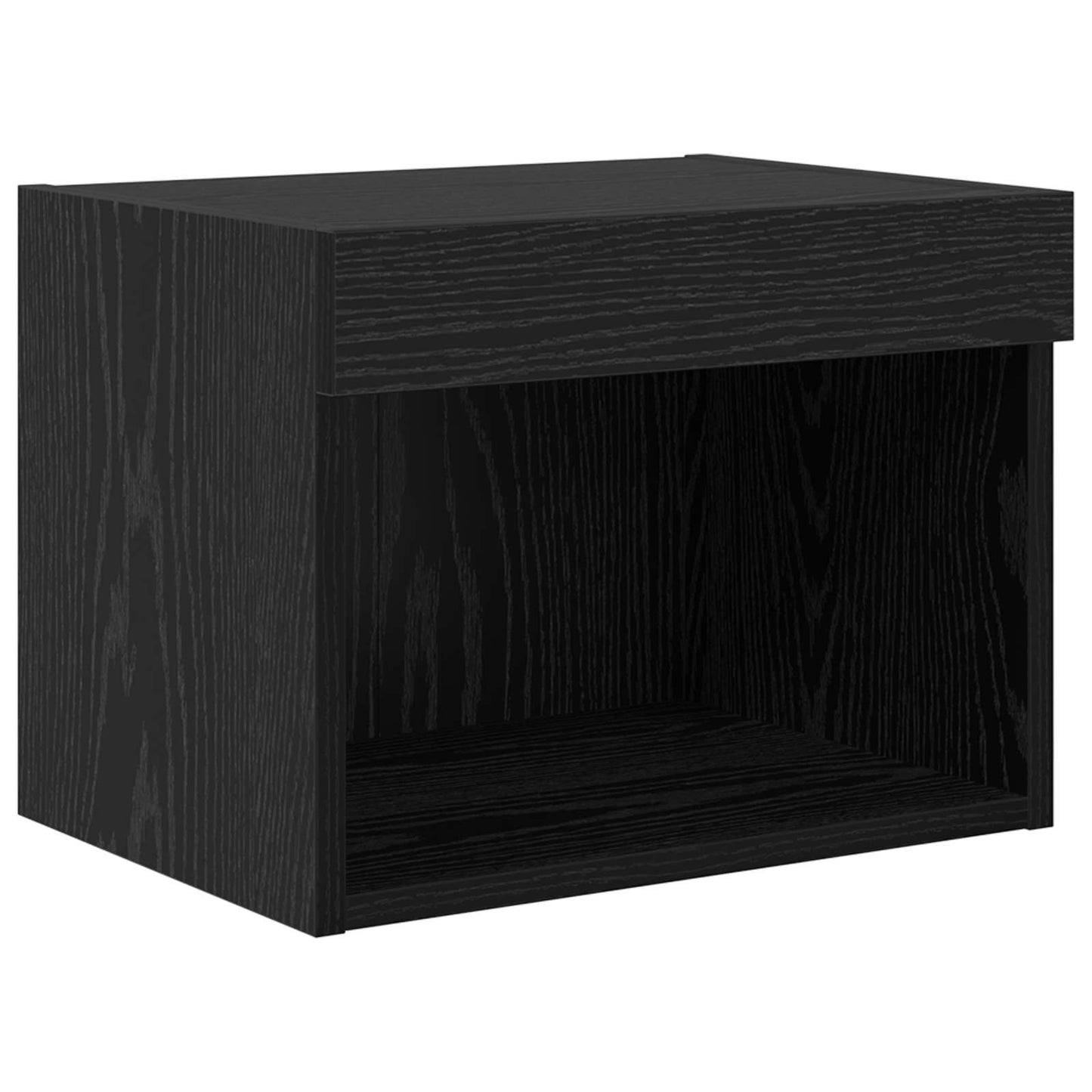 vidaXL TV Wall Units with LED 5 pcs 40.5 x 30 x 102 cm Black Oak