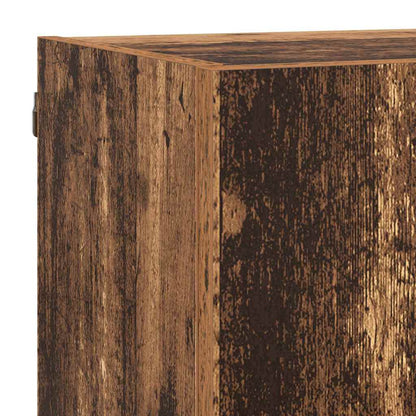 vidaXL TV Wall Units with LED Old Wood Engineered Wood