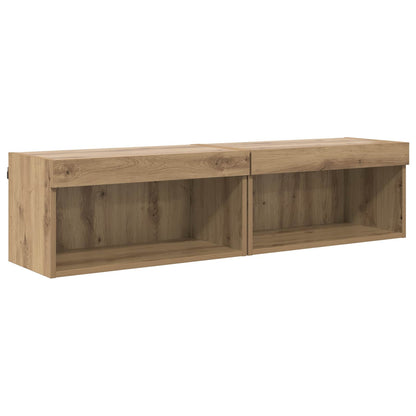 vidaXL TV Wall Cabinet Set 6 pcs Artisan Oak Engineered Wood